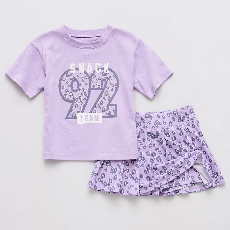 Okie Dokie Active Toddler & Little Girls 2-pc. Skort Set