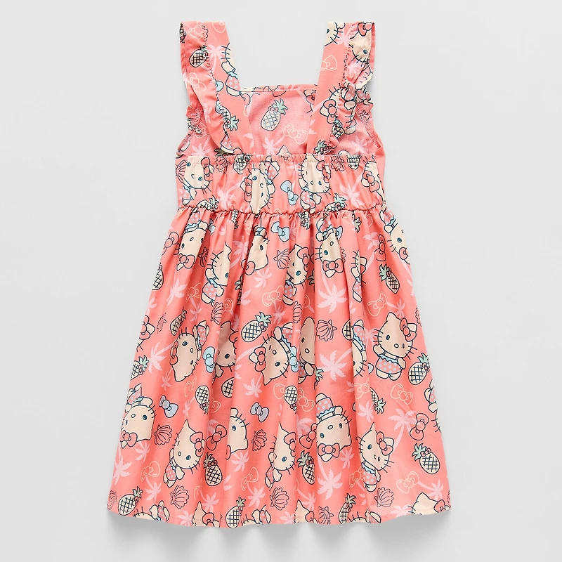 Toddler Girls Sleeveless Hello Kitty A-Line Dress