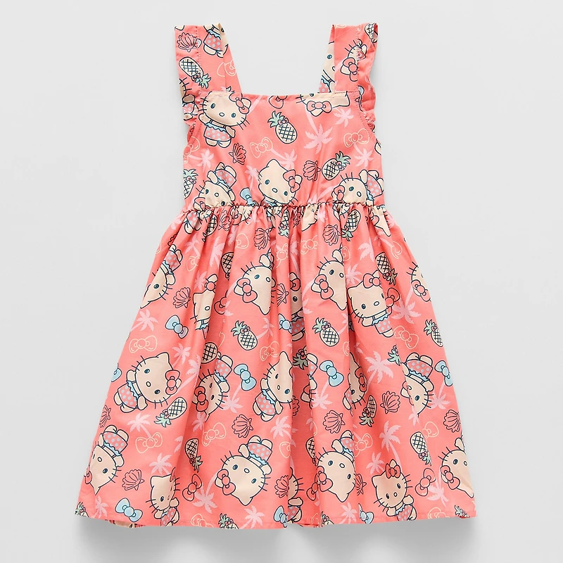 Toddler Girls Sleeveless Hello Kitty A-Line Dress