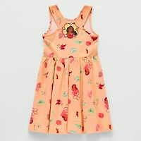 Disney Collection Little & Big Kid Girls Sleeveless Princess Moana A-Line Dress