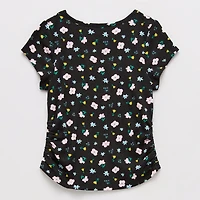 Thereabouts Little & Big Kid Girls Round Neck Short Sleeve T-Shirt