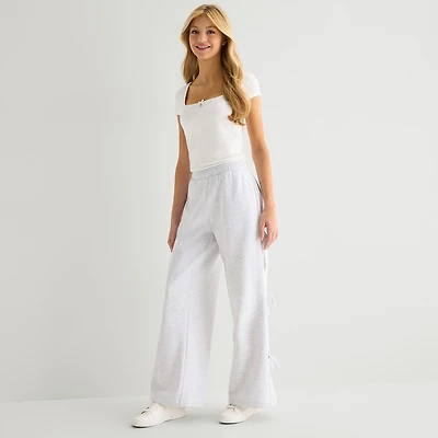 Forever 21 Womens Juniors Wide Leg Pull-On Pant