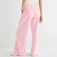 Forever 21 Womens Juniors Wide Leg Mid Rise Pull-On Pant