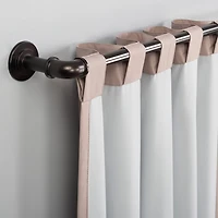 Sun Zero Cyrus Thermal Rod Pocket Back Tab Energy Saving 100% Blackout Single Curtain Panel