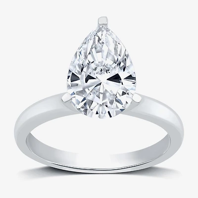 3 CT. Lab-Grown (G / VS2)  Diamond Pear Solitaire Engagement Ring in14K Gold