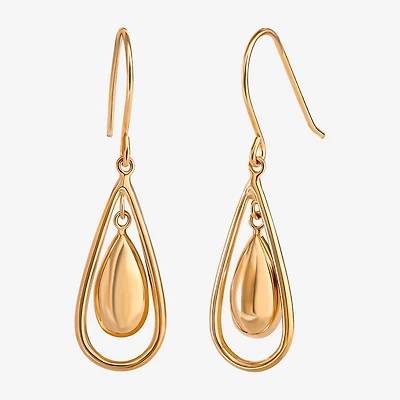 14K Gold Teardrop Earrings