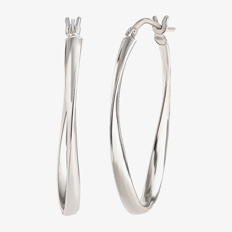 Sterling Silver 2-pr. Hoop Earrings