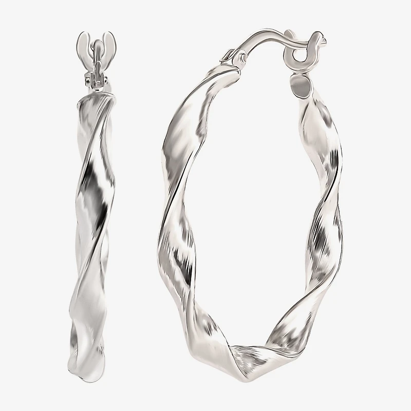 Sterling Silver 2-pr. Hoop Earrings