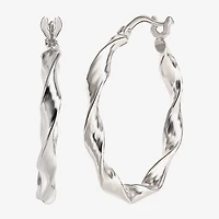 Sterling Silver 2-pr. Hoop Earrings