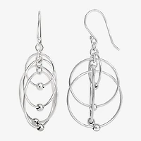 Womens Sterling Silver Earring Set