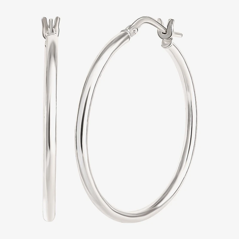 Sterling Silver 2-pr. Hoop Earring Set