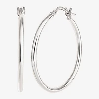 Sterling Silver 2-pr. Hoop Earring Set