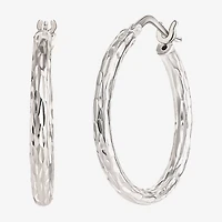 Sterling Silver 2-pr. Hoop Earring Set