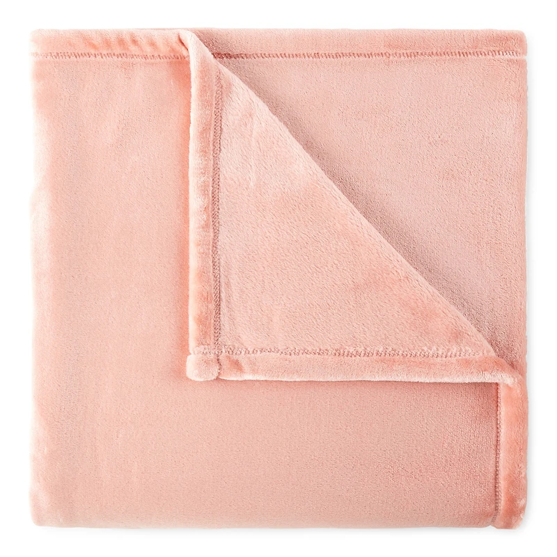 Home Expressions Velvet Plush Solid Throw