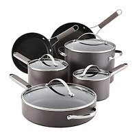 Ayesha Curry Hard Anodized 10-pc. Cookware Set