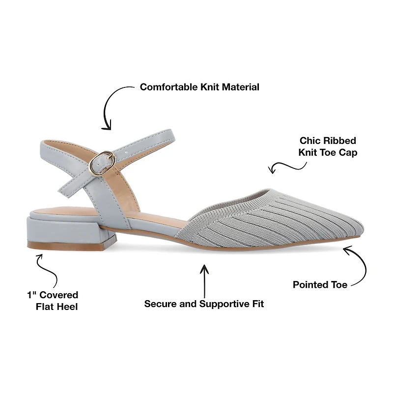 Journee Collection Ansley Womens Pointed Closed Toe Ballet Flats
