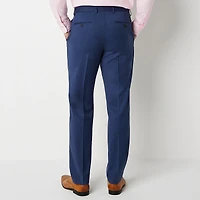 Stafford Coolmax All Season Ecomade Signature Birdseye Mens Stretch Fabric Slim Fit Flat Front Suit Pant