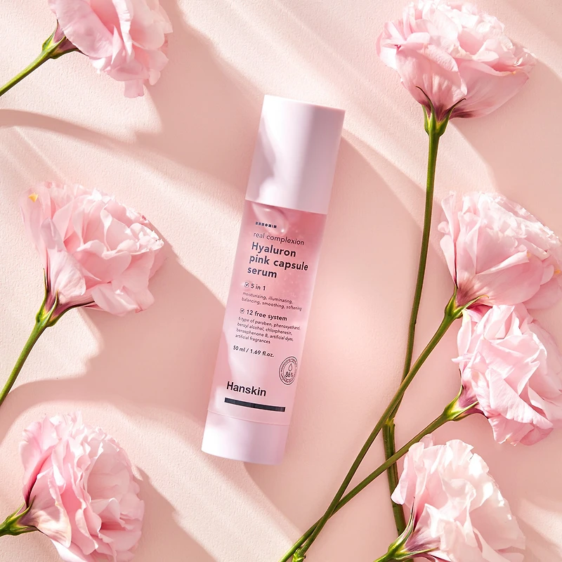 Hanskin Hyaluron Pink Capsule Serum Face Serum