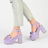 Journee Collection Zenni Womens Round Open Toe Block Heel Pumps