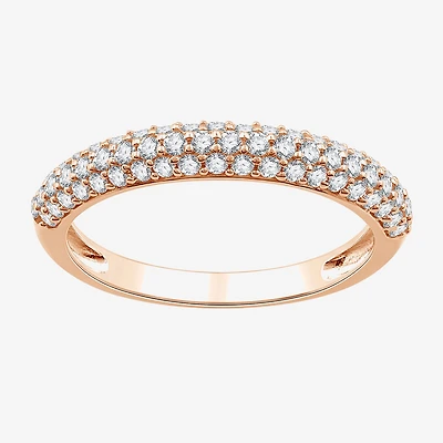 Womens 1/2 CT. T.W. Lab Grown White Diamond 10K Gold Wedding Engagement Ring
