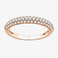 Womens 1/2 CT. T.W. Lab Grown White Diamond 10K Gold Wedding Engagement Ring