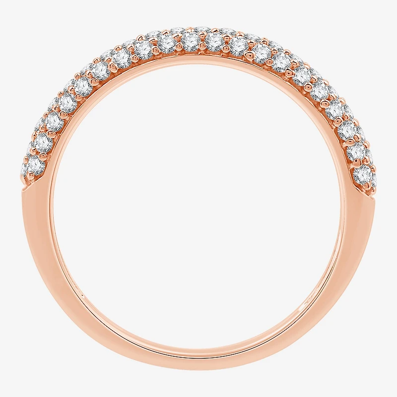 Womens 1/2 CT. T.W. Lab Grown White Diamond 10K Gold Wedding Engagement Ring