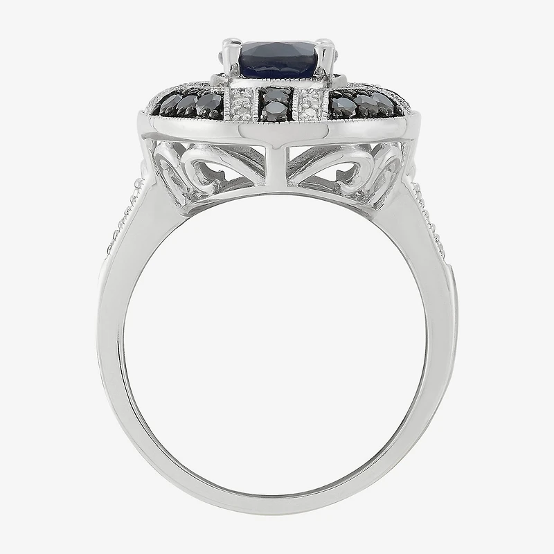 Limited Quantities! Womens 5/8 CT. T.W. Genuine Blue Sapphire Sterling Silver Oval Cocktail Ring