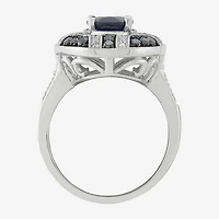 Limited Quantities! Womens 5/8 CT. T.W. Genuine Blue Sapphire Sterling Silver Oval Cocktail Ring