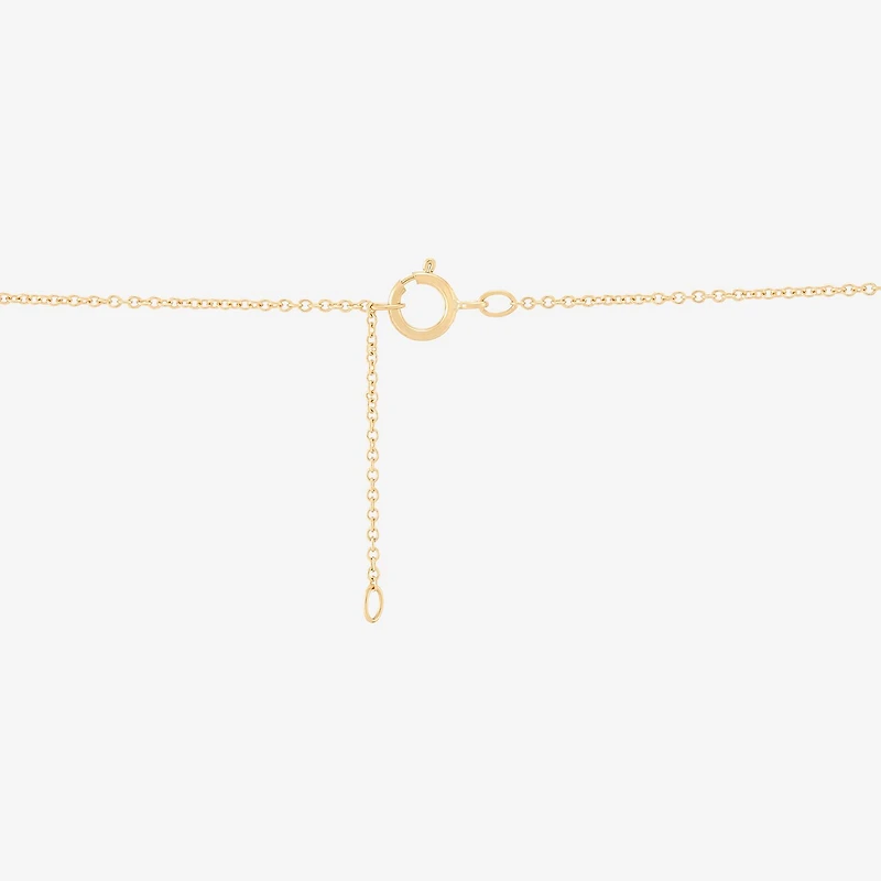 Limited Quantities! Womens Diamond Accent Lab Created White Opal 10K Gold Round 17 Inch Pendant Necklace