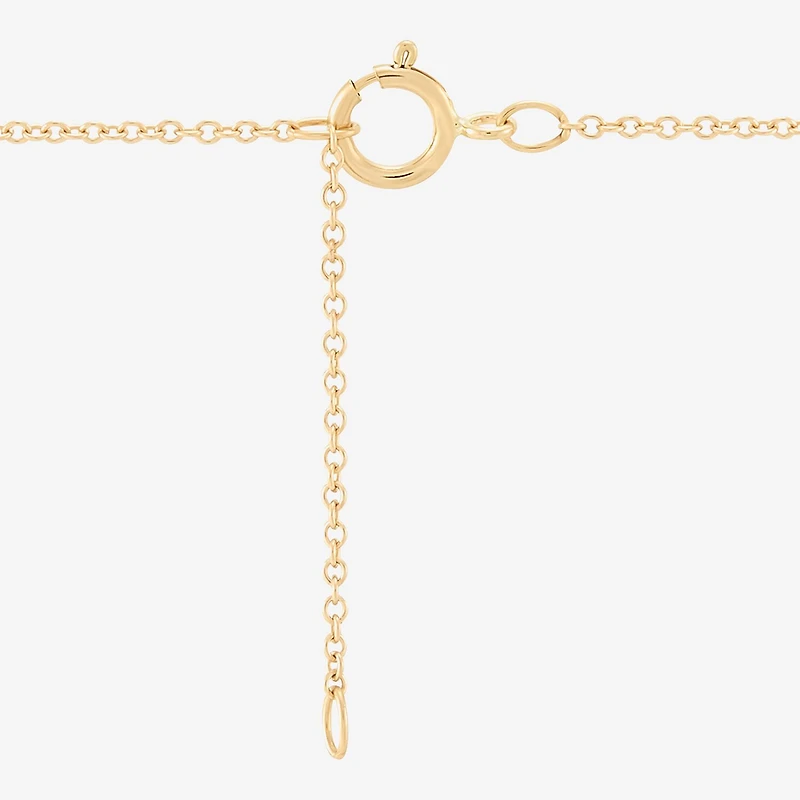 Limited Quantities! Womens Diamond Accent Lab Created White Opal 10K Gold Star 17 Inch Pendant Necklace