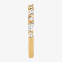 H-I / Si2) Womens 1/ CT. T.W. Lab Grown White Diamond 10K Gold Wedding Band