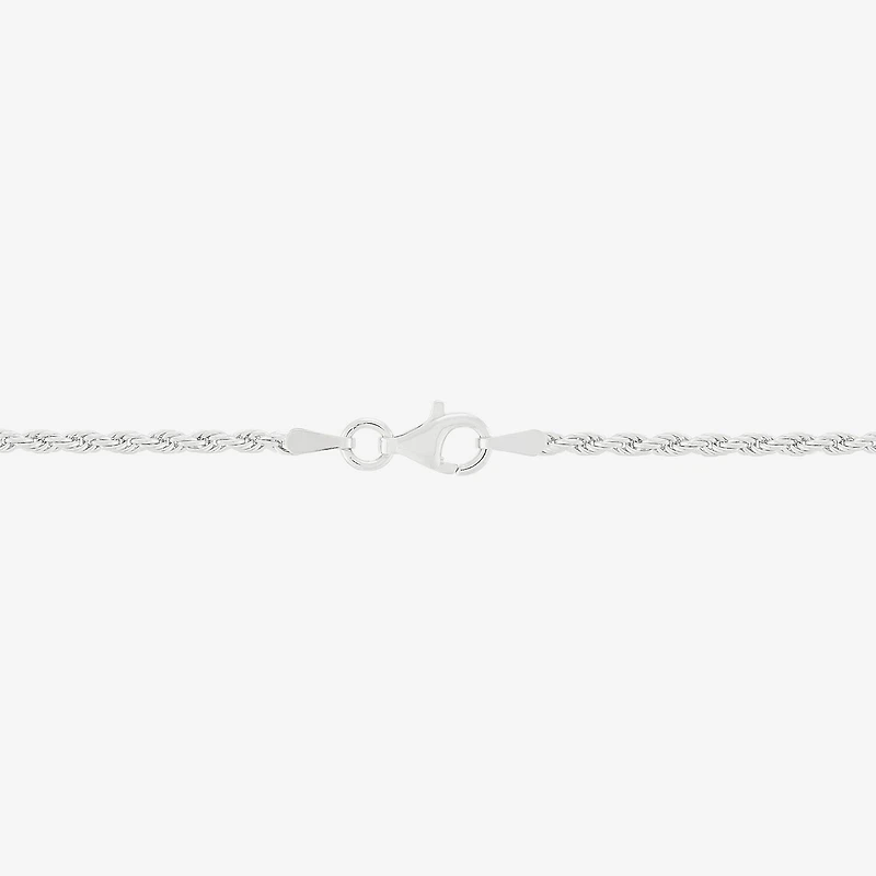 Crucifix Mens White Cubic Zirconia 14K Gold Over Silver Cross 24 Inch Pendant Necklace