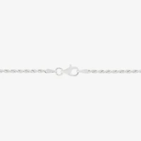Crucifix Mens White Cubic Zirconia 14K Gold Over Silver Cross 24 Inch Pendant Necklace