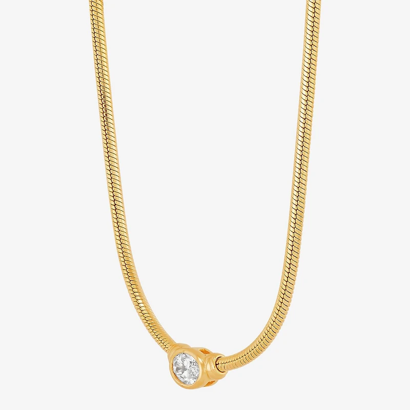 (H-I Womens 1/2 CT. T.W. Lab Grown White Diamond 14K Gold Over Silver Sterling Silver Oval 16 Inch Pendant Necklace