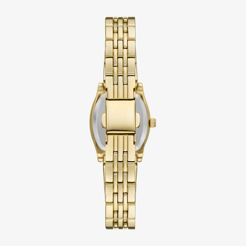 Geneva Womens Crystal Accent Gold Tone Bracelet Watch Fmdjm317