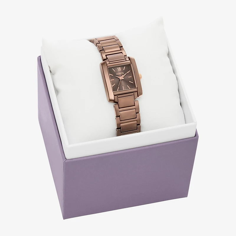 Geneva Womens Brown Bracelet Watch Fmdjm315