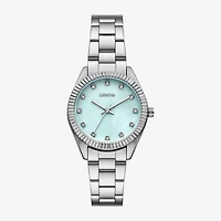 Geneva Womens Crystal Accent Silver Tone Bracelet Watch Fmdjm320