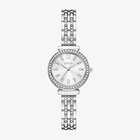 Geneva Womens Crystal Accent Silver Tone Bracelet Watch Fmdjm319