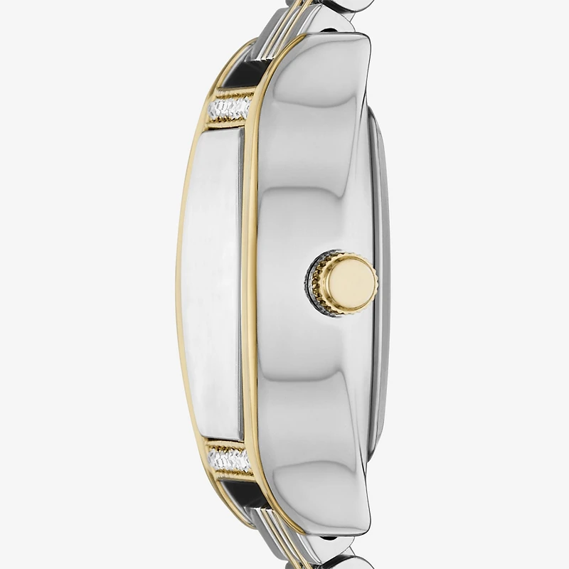 Geneva Womens Crystal Accent Two Tone Bracelet Watch Fmdjm316