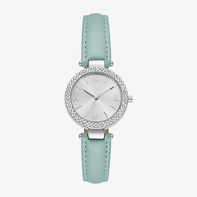 Womens Crystal Accent Blue Strap Watch Fmdjo343