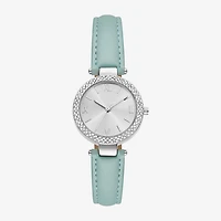 Womens Crystal Accent Blue Strap Watch Fmdjo343