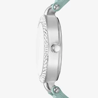 Womens Crystal Accent Blue Strap Watch Fmdjo343