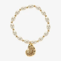 Liz Claiborne Shell Womens Stretch Bracelet