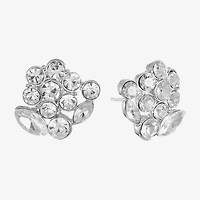 Monet Jewelry Glass 18mm Round Stud Earrings