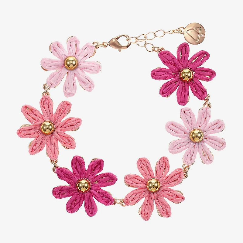 Liz Claiborne Womens Flower Strand Bracelet