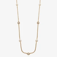 Monet Jewelry Womens Glass Inch Strand Necklace