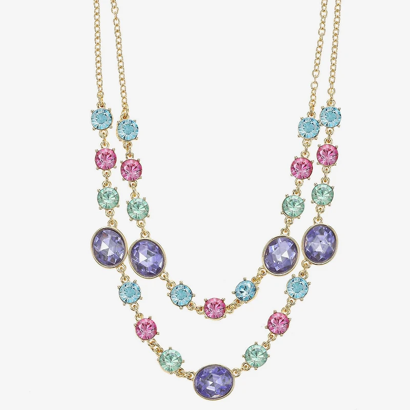 Monet Jewelry Womens Pink Glass 18 Inch Strand Necklace