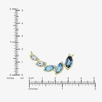 Limited Quantities! Womens Genuine Blue Topaz 14K Gold Over Silver 18 Inch Pendant Necklace