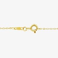 (F/Si1) Womens 1/3 CT. T.W. Lab Grown White Diamond 14K Gold Over Silver 18 Inch Pendant Necklace