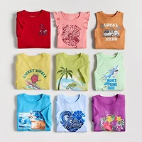 Okie Dokie Toddler & Little Boys Round Neck Sleeveless Tank Top
